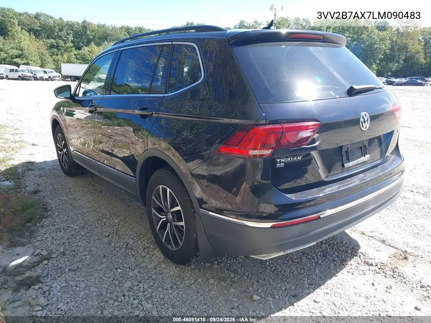 2020 VOLKSWAGEN TIGUAN VIN 3VV2B7AX7LM090483 — фото 3