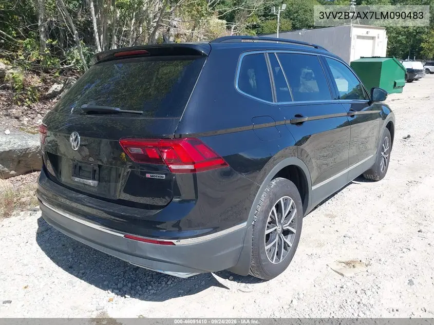 2020 VOLKSWAGEN TIGUAN VIN 3VV2B7AX7LM090483 — фото 4