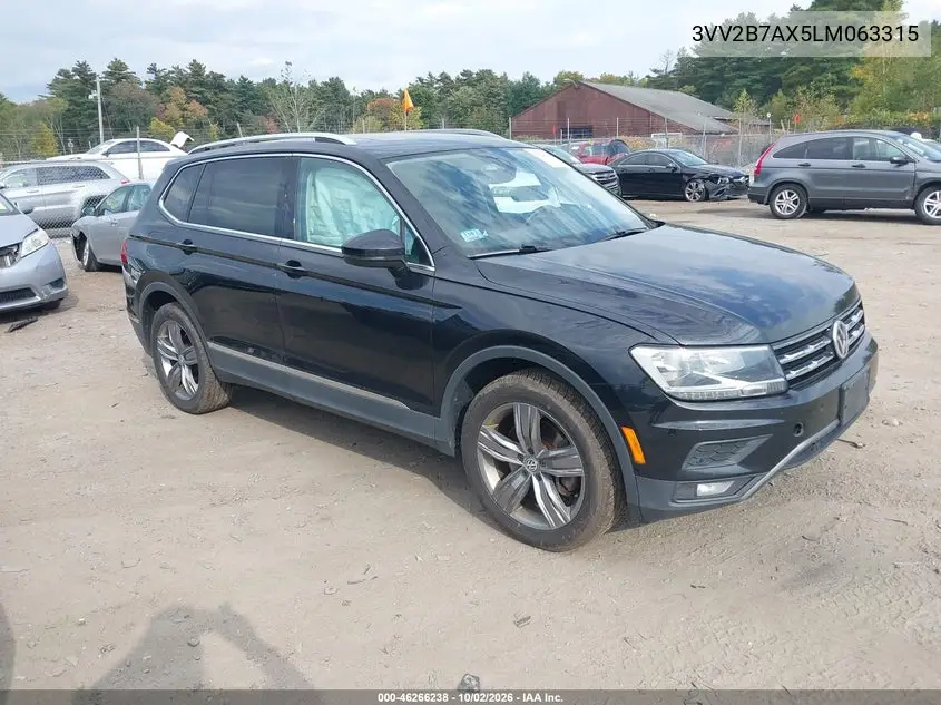 VOLKSWAGEN TIGUAN 2020, VIN 3VV2B7AX5LM063315