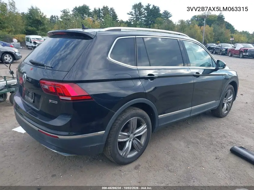 2020 VOLKSWAGEN TIGUAN VIN 3VV2B7AX5LM063315 — фото 4