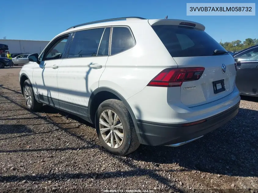 2020 VOLKSWAGEN TIGUAN VIN 3VV0B7AX8LM058732 — фото 3