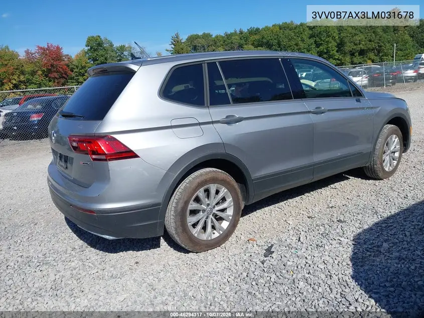 2020 VOLKSWAGEN TIGUAN VIN 3VV0B7AX3LM031678 — фото 4