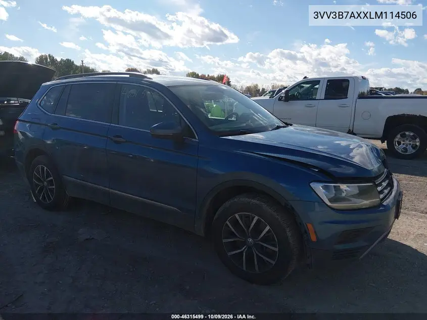 VOLKSWAGEN TIGUAN 2020, VIN 3VV3B7AXXLM114506