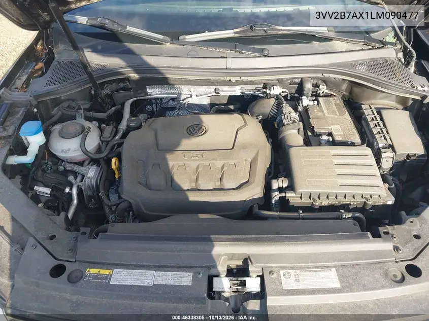 2020 VOLKSWAGEN TIGUAN VIN 3VV2B7AX1LM090477 — фото 10
