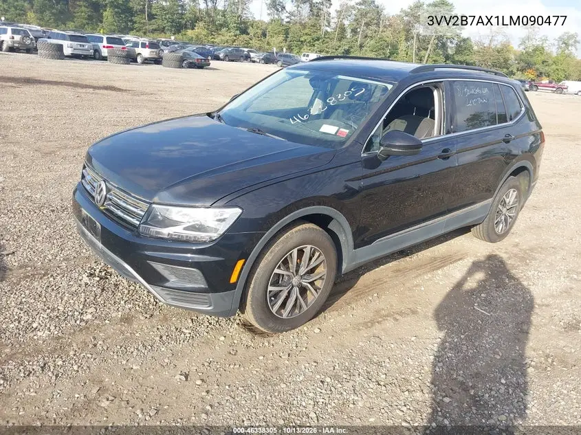2020 VOLKSWAGEN TIGUAN VIN 3VV2B7AX1LM090477 — фото 2