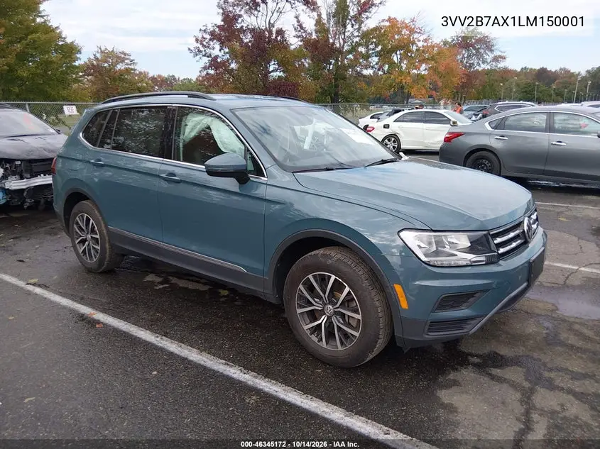 VOLKSWAGEN TIGUAN 2020, VIN 3VV2B7AX1LM150001