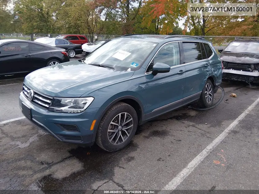2020 VOLKSWAGEN TIGUAN VIN 3VV2B7AX1LM150001 — фото 2