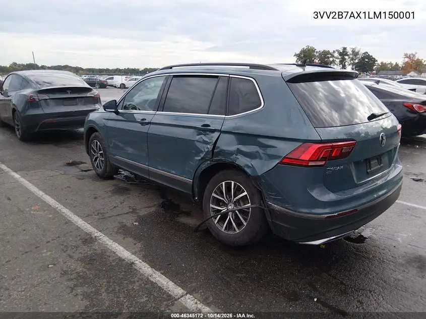2020 VOLKSWAGEN TIGUAN VIN 3VV2B7AX1LM150001 — фото 3