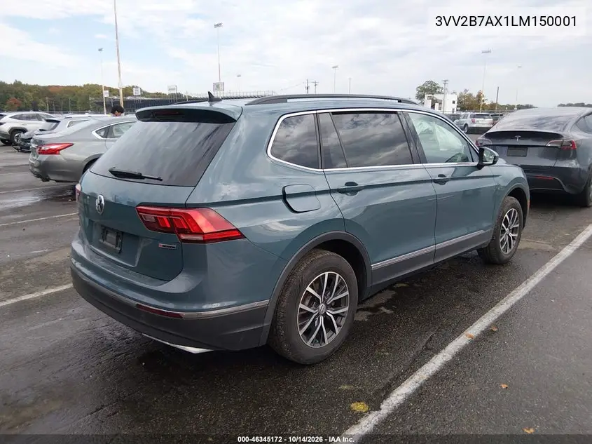 2020 VOLKSWAGEN TIGUAN VIN 3VV2B7AX1LM150001 — фото 4