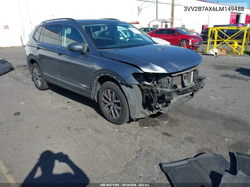VOLKSWAGEN TIGUAN 2020, VIN 3VV2B7AX6LM149488