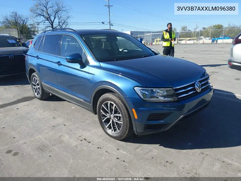VOLKSWAGEN TIGUAN 2020, VIN 3VV3B7AXXLM096380
