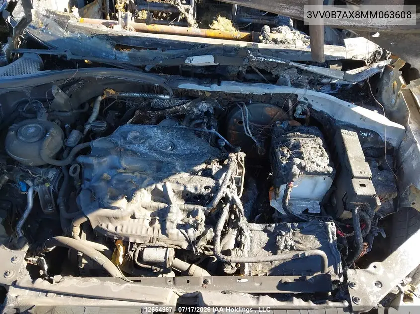 2021 VOLKSWAGEN TIGUAN VIN 3VV0B7AX8MM063608 — фото 10