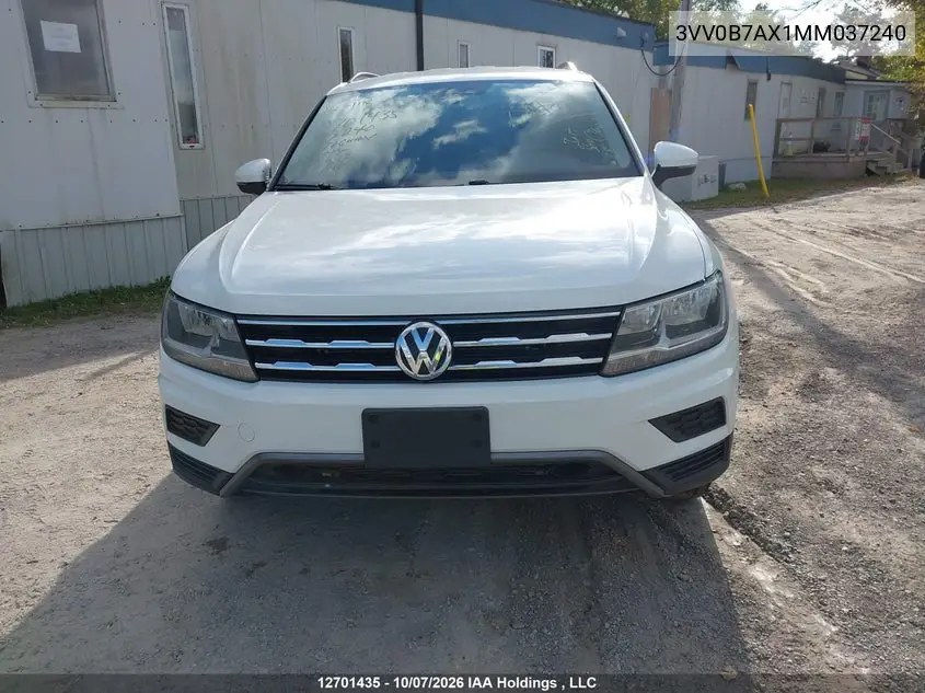 2021 VOLKSWAGEN TIGUAN VIN 3VV0B7AX1MM037240 — фото 12