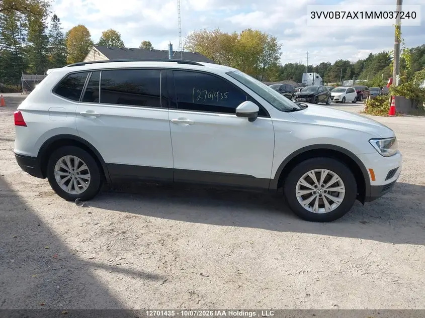 2021 VOLKSWAGEN TIGUAN VIN 3VV0B7AX1MM037240 — фото 13