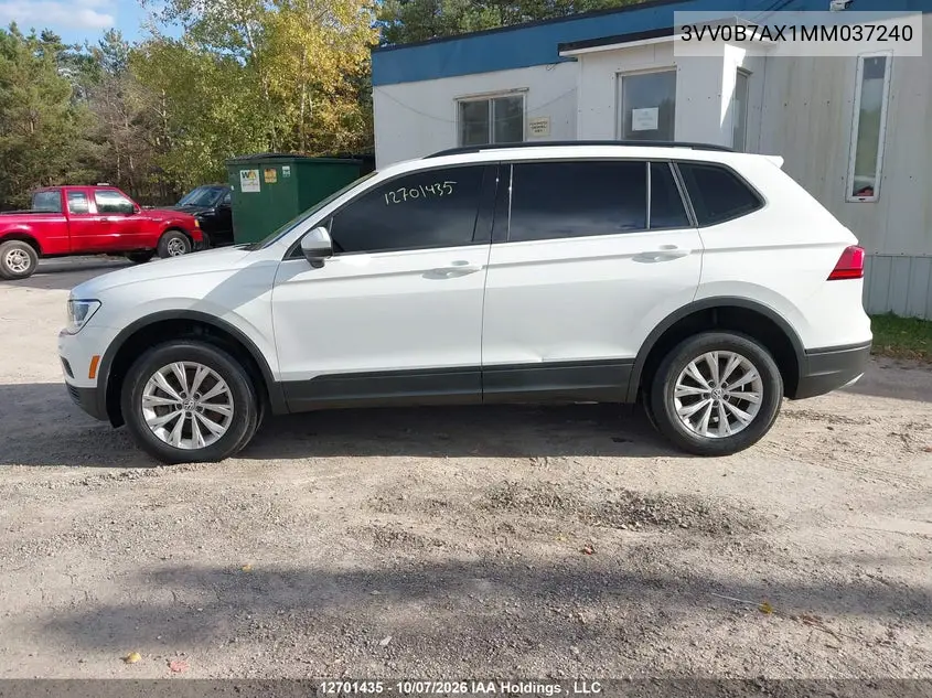 2021 VOLKSWAGEN TIGUAN VIN 3VV0B7AX1MM037240 — фото 14