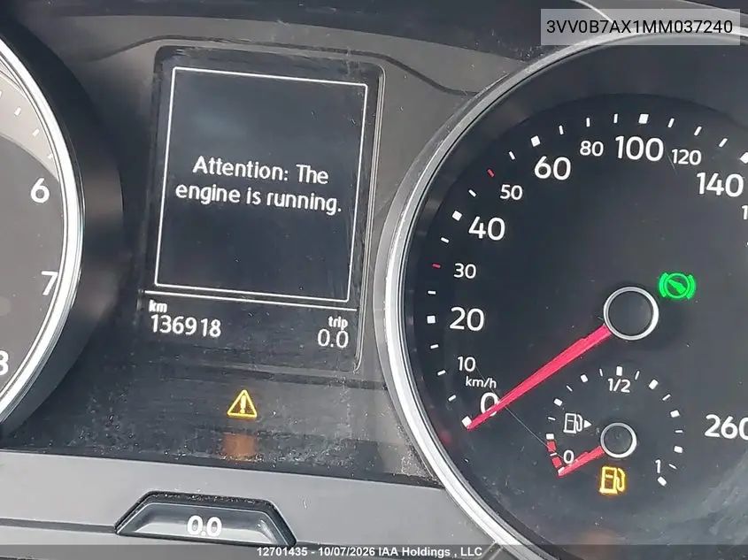 2021 VOLKSWAGEN TIGUAN VIN 3VV0B7AX1MM037240 — фото 15
