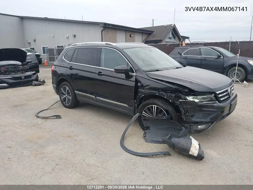 2021 VOLKSWAGEN TIGUAN VIN 3VV4B7AX4MM067141 — фото 12