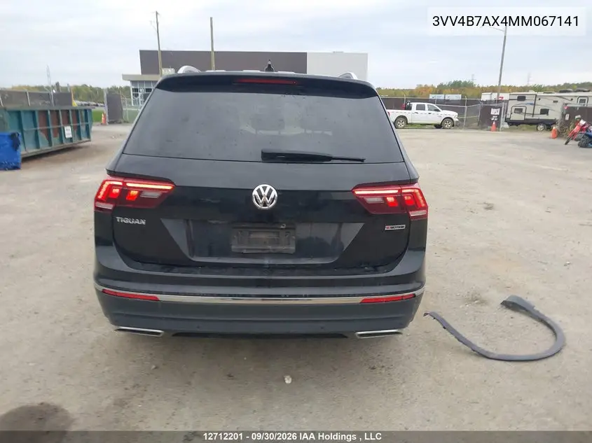 2021 VOLKSWAGEN TIGUAN VIN 3VV4B7AX4MM067141 — фото 17