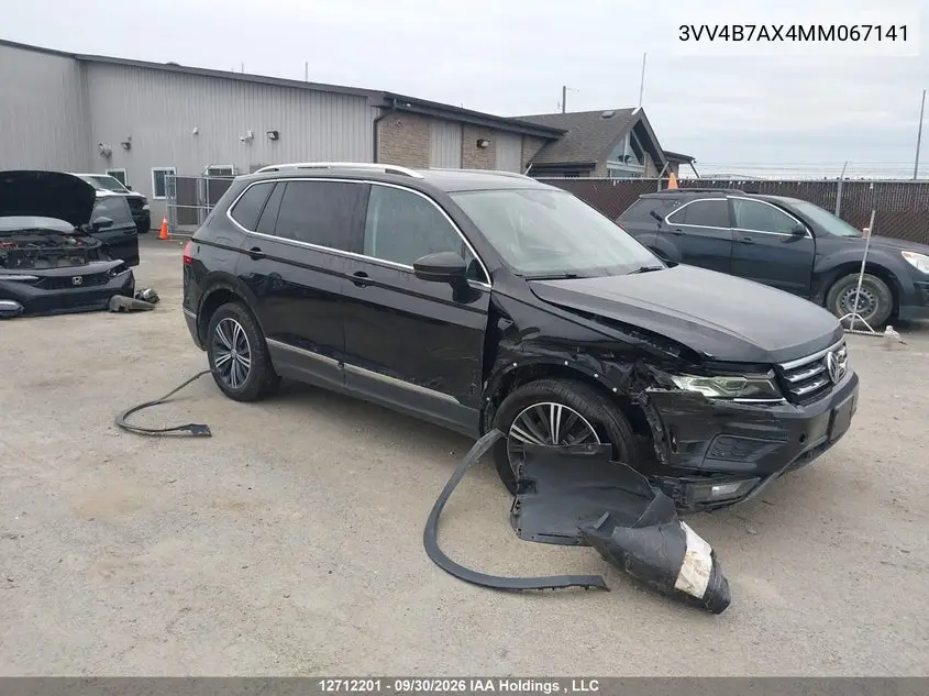 2021 VOLKSWAGEN TIGUAN VIN 3VV4B7AX4MM067141 — фото 6