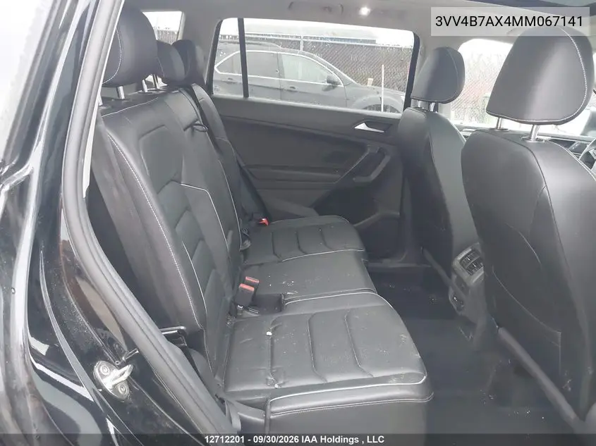 2021 VOLKSWAGEN TIGUAN VIN 3VV4B7AX4MM067141 — фото 8