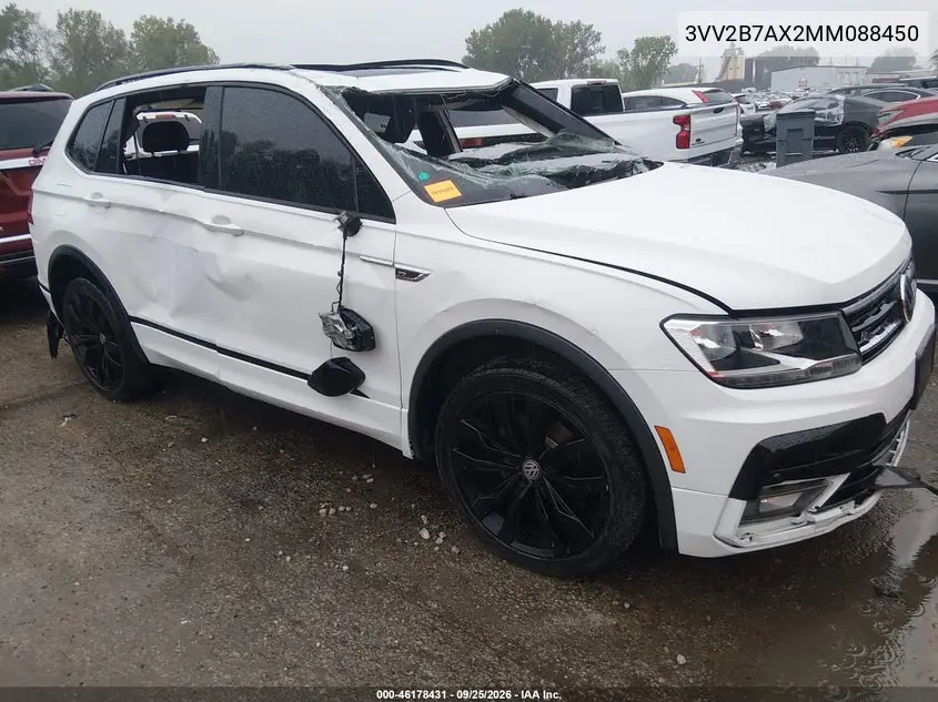 VOLKSWAGEN TIGUAN 2021, VIN 3VV2B7AX2MM088450