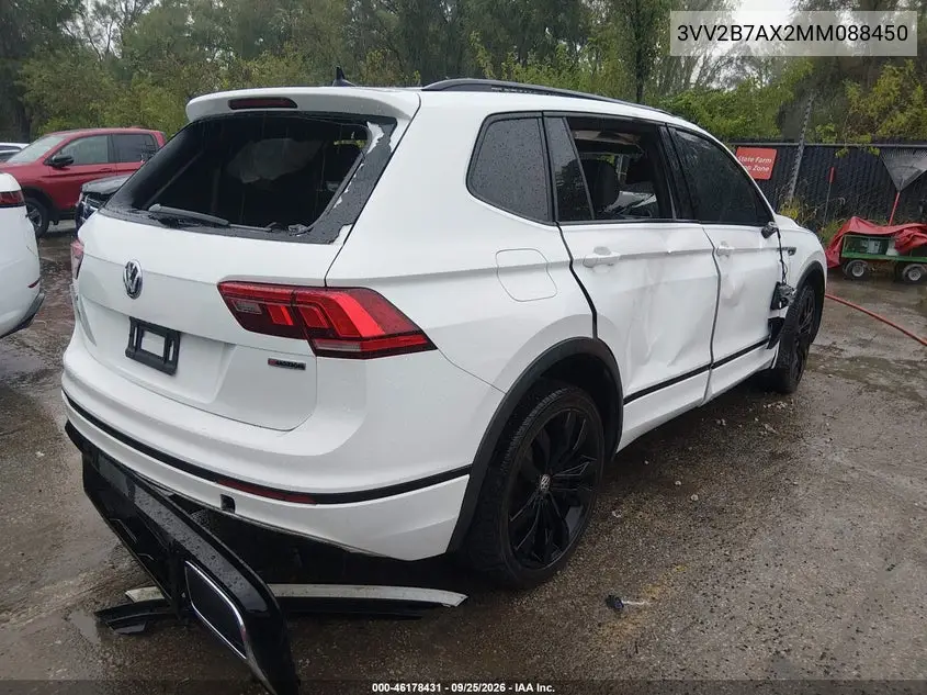 2021 VOLKSWAGEN TIGUAN VIN 3VV2B7AX2MM088450 — фото 4