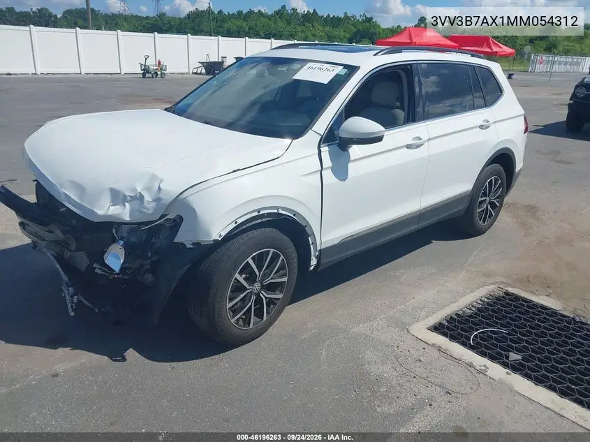 2021 VOLKSWAGEN TIGUAN VIN 3VV3B7AX1MM054312 — фото 2