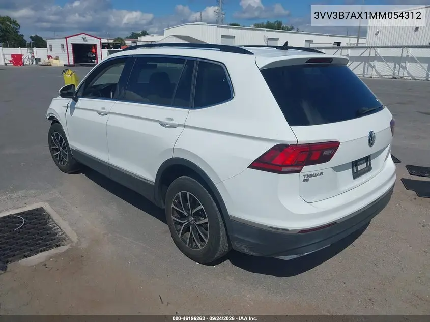 2021 VOLKSWAGEN TIGUAN VIN 3VV3B7AX1MM054312 — фото 3