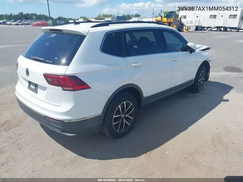 2021 VOLKSWAGEN TIGUAN VIN 3VV3B7AX1MM054312 — фото 4