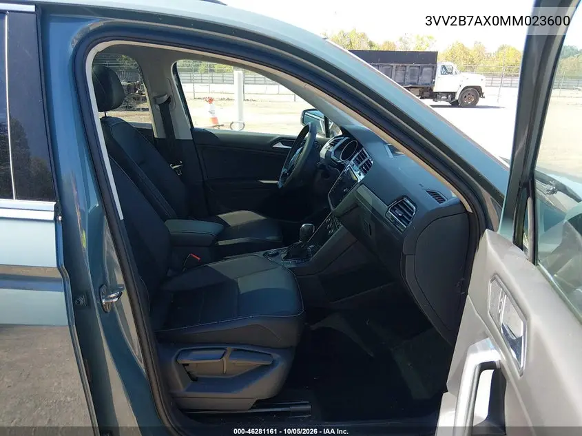 2021 VOLKSWAGEN TIGUAN VIN 3VV2B7AX0MM023600 — фото 5
