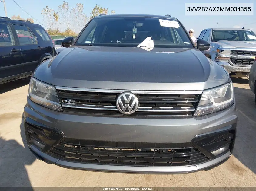 2021 VOLKSWAGEN TIGUAN VIN 3VV2B7AX2MM034355 — фото 12