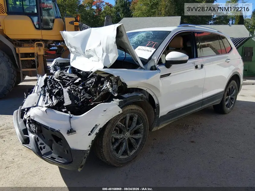 2022 VOLKSWAGEN TIGUAN VIN 3VV2B7AX7NM172216 — фото 2