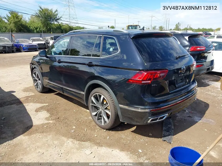 2022 VOLKSWAGEN TIGUAN VIN 3VV4B7AX8NM112812 — фото 3