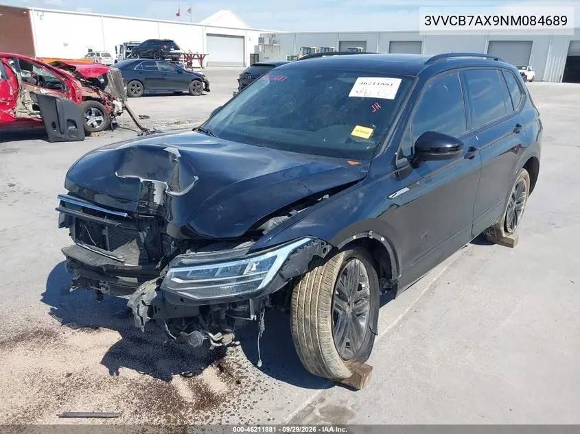 2022 VOLKSWAGEN TIGUAN VIN 3VVCB7AX9NM084689 — фото 2