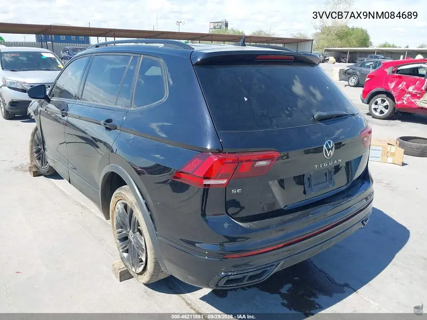 2022 VOLKSWAGEN TIGUAN VIN 3VVCB7AX9NM084689 — фото 3