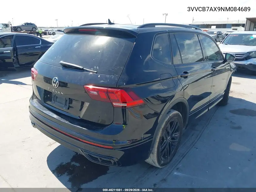 2022 VOLKSWAGEN TIGUAN VIN 3VVCB7AX9NM084689 — фото 4