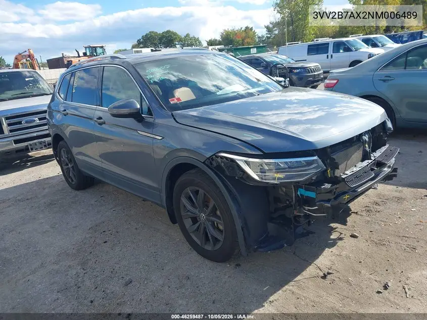 VOLKSWAGEN TIGUAN 2022, VIN 3VV2B7AX2NM006489