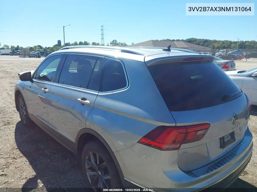 2022 VOLKSWAGEN TIGUAN VIN 3VV2B7AX3NM131064 — фото 3