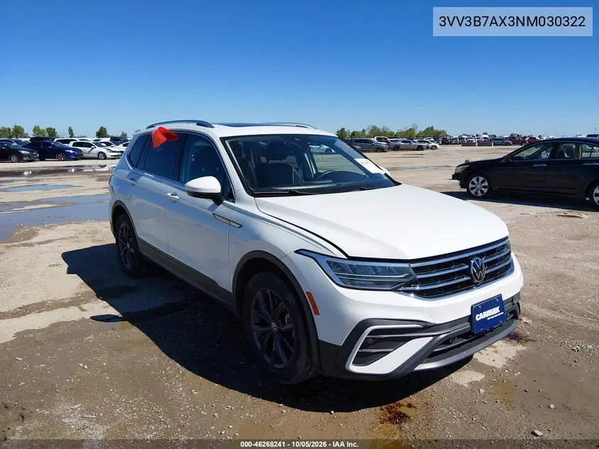 VOLKSWAGEN TIGUAN 2022, VIN 3VV3B7AX3NM030322