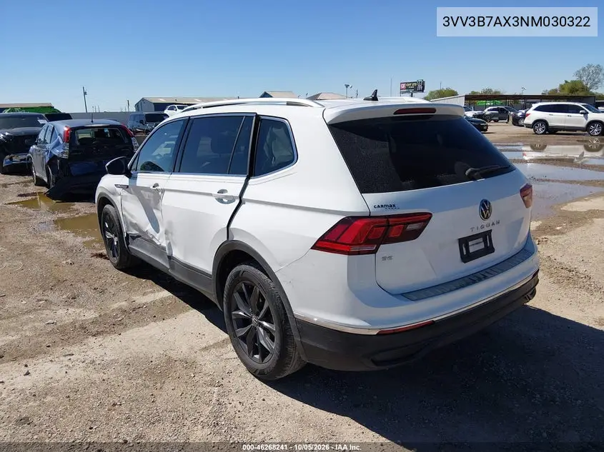 2022 VOLKSWAGEN TIGUAN VIN 3VV3B7AX3NM030322 — фото 3