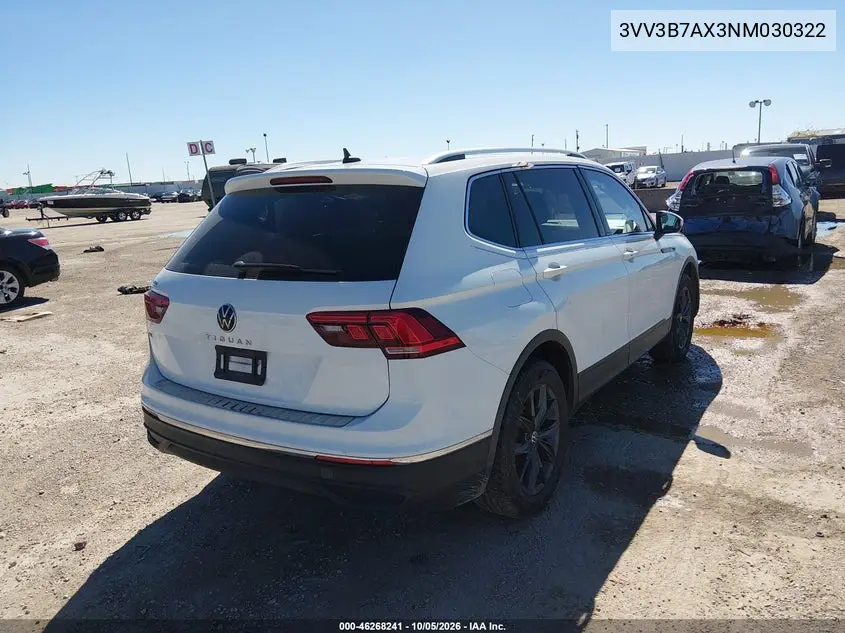 2022 VOLKSWAGEN TIGUAN VIN 3VV3B7AX3NM030322 — фото 4