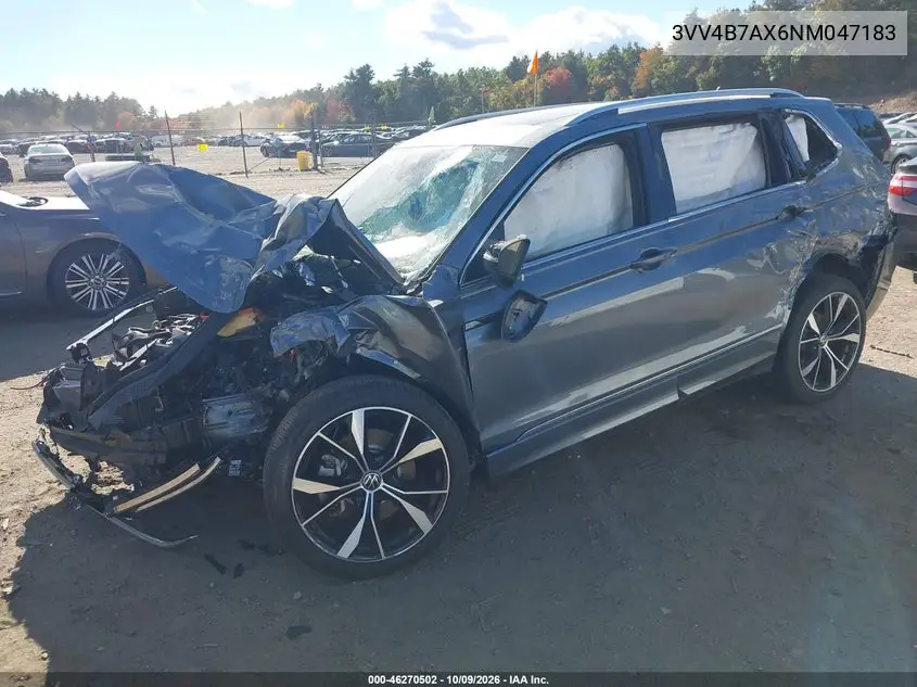 2022 VOLKSWAGEN TIGUAN VIN 3VV4B7AX6NM047183 — фото 2