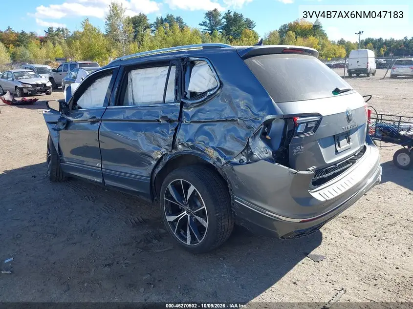2022 VOLKSWAGEN TIGUAN VIN 3VV4B7AX6NM047183 — фото 3