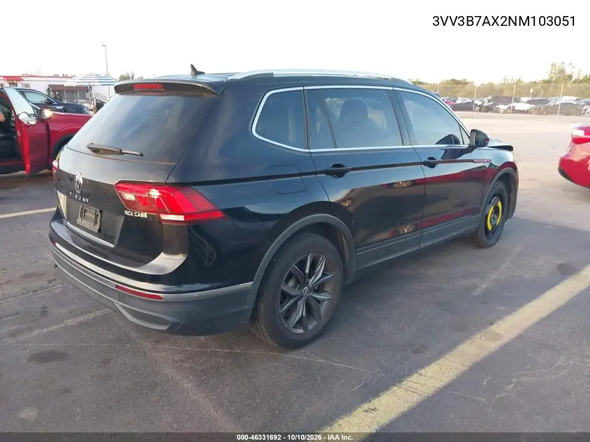 2022 VOLKSWAGEN TIGUAN VIN 3VV3B7AX2NM103051 — фото 4