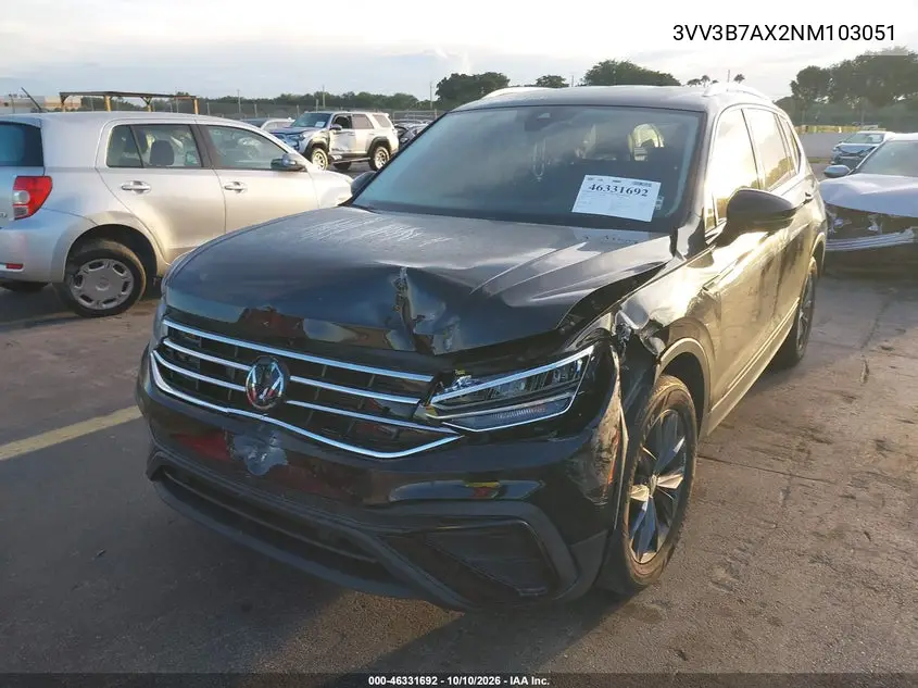 2022 VOLKSWAGEN TIGUAN VIN 3VV3B7AX2NM103051 — фото 6