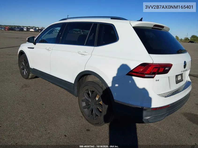 2022 VOLKSWAGEN TIGUAN VIN 3VV2B7AX0NM165401 — фото 3