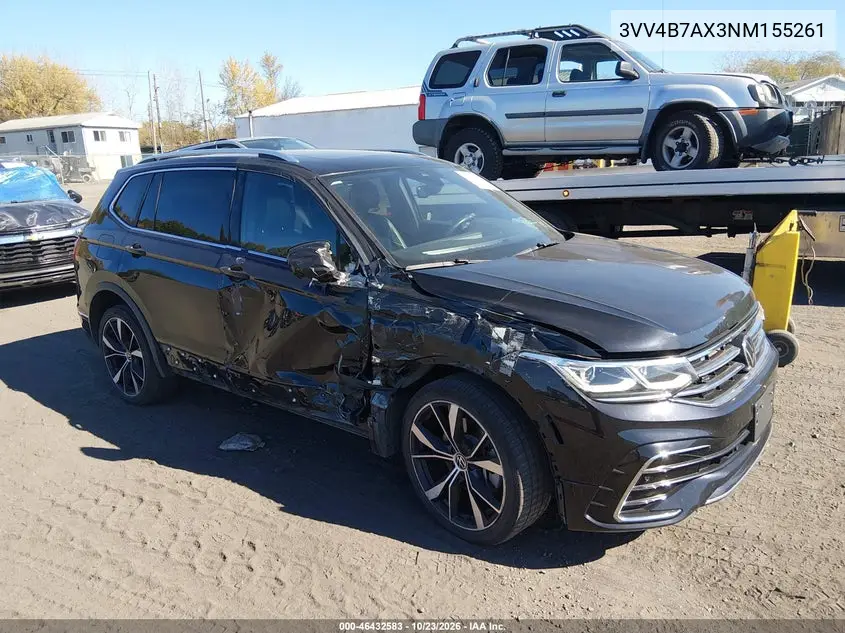 VOLKSWAGEN TIGUAN 2022, VIN 3VV4B7AX3NM155261