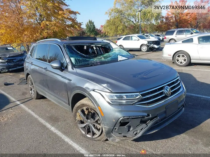 VOLKSWAGEN TIGUAN 2022, VIN 3VV2B7AX9NM069346