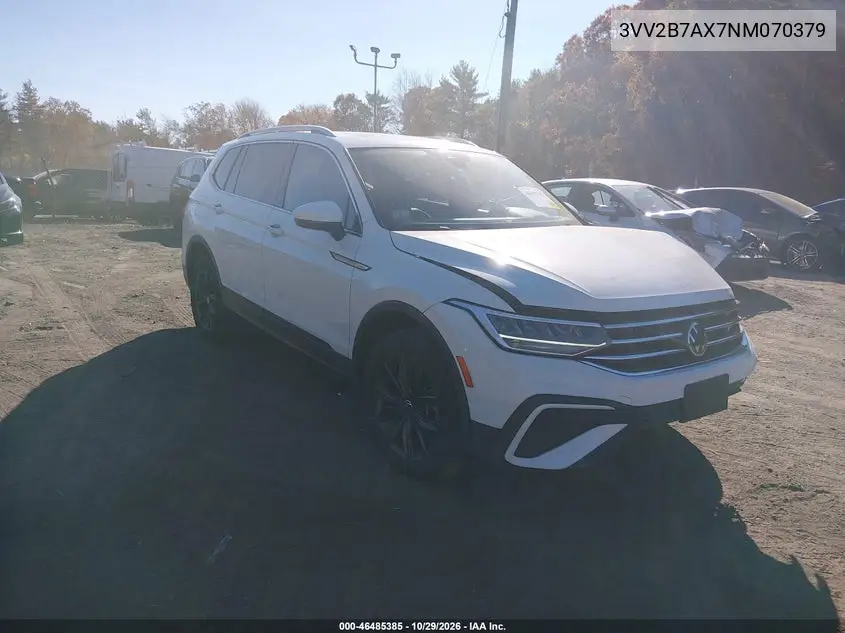 VOLKSWAGEN TIGUAN 2022, VIN 3VV2B7AX7NM070379