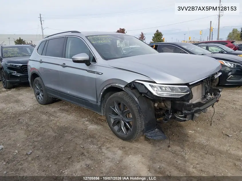 VOLKSWAGEN TIGUAN 2023, VIN 3VV2B7AX5PM128153